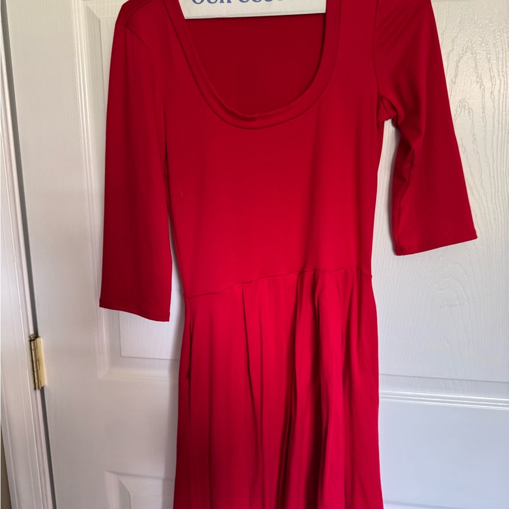 Elegant Red Women's Dress